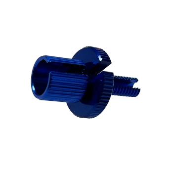 Einstellschraube Blau eloxiert (M6x22), Simson S50, S51, S70, SR50, SR80, KR51/2, S53, S83