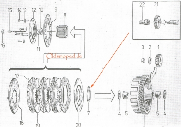 Sicherungsring (45x1,75), Simson S51, KR51/2, SR50, S53, SD50, S70, MS50