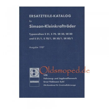 Ersatzteilkatalog (Kleinkrafträder), Simson S51, S70, SR50