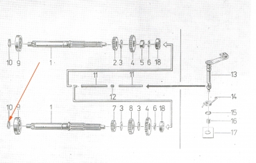 Sicherungsring für Kupplungswelle (17x1), Simson S51, S53, S70, KR51, S83, SR50, SD50, MS50