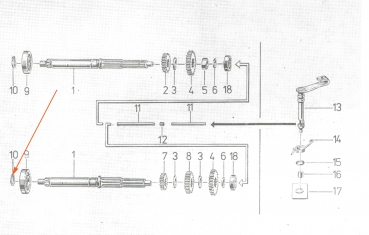 Sicherungsring (17x1), Simson S51, S53, S70, KR51, S83, SR50, SD50, MS50