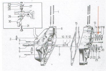 Ausgleichscheibe für Ölleitscheibe (37x47), Simson S50, S51, S53, S70, SR50, KR51/2, MS50, SL1, E930