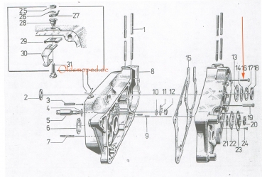 Zylinderschraube (6x40), Simson S51, S53, S70, S83, SR50, SR80, SD50, KR51/2