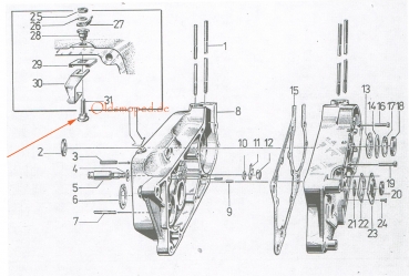 Flachrundschraube für Leerlaufkontakt, Simson S53, S83, SR50, SR80, SD50