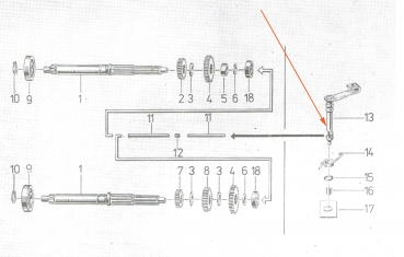 Kupplungshebel am Motor, Simson S51, S53, SR50, KR51/2, S70, MS50, E930