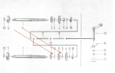 Distanzring zwischen Festrädern (15x22x2), Simson S51, S53, S70, SR50, SD50, KR51/2, MS50