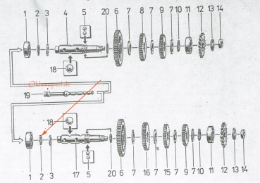 Sicherungsring für Abtriebswelle (20x1,2), Simson S51, S53, S70, SR50, SD50, KR51/2, MS50, E930, MAW