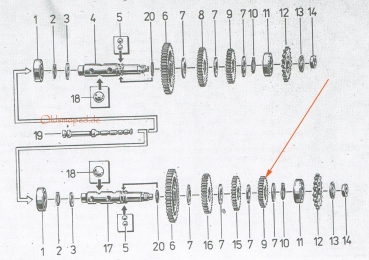 Losrad (34Z), Simson S51, S53, S70, SR50, SD50, KR51/2, MS50