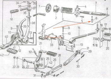 Sicherungsring für Kickstarterwelle (16x1), Simson S51, S53, S70, SR50, SD50, KR51/2, MS50