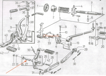 Distanzrohr für Hebellagerung, Simson SR50, SR80, SD50, SRA