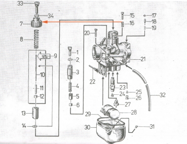 BVF Vergasergehäusekappe ohne Gewinde, Simson KR51, SR4-2, SR4-3, SR4-4, SR50