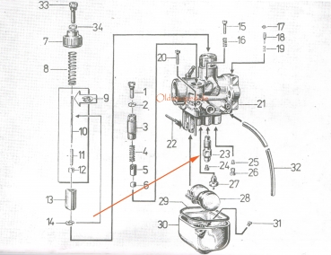 BVF Düsenstock, Düsenhalter (16N3), Simson 51, S70, SR50