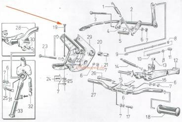 Flachrundschraube für Motorlager, Simson S50, S51, S53, S70, MS50