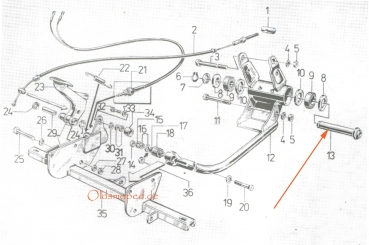 Hülse für Motorlager, Simson SR50, SR80