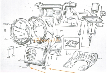 Kabeltülle für Scheinwerfergehäuse, Simson SR50, SR80