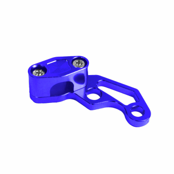 CNC-gefräster Halter für Bremsschlauch (blau), Simson S50, S51, S53, S70