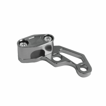 CNC-gefräster Halter für Bremsschlauch (titan), Simson S50, S51, S53, S70