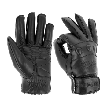 Winterhandschuhe, Lederhanschuhe (schwarz), Motiv: SIMSON