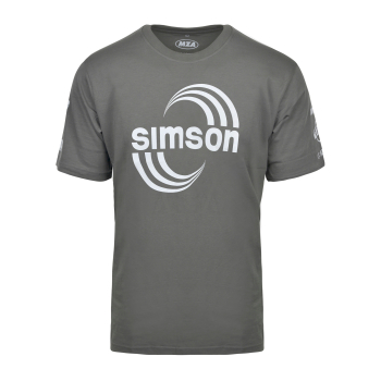 T-Shirt (grau), Motiv: SIMSON Rennshirt 100% Baumwolle