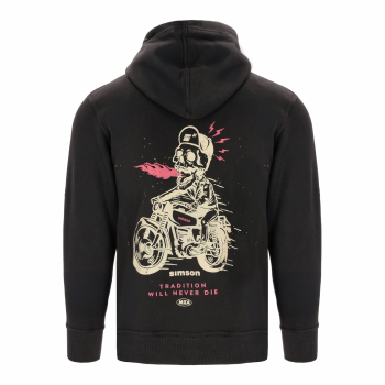Preview: Hoodie "Tradition will never die" (schwarz)