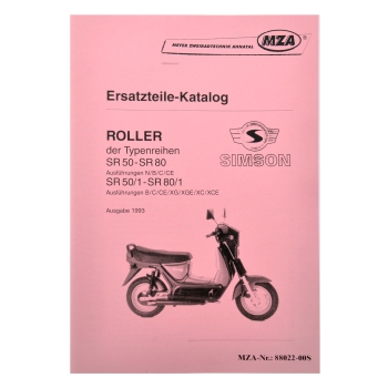 Ersatzteilkatalog, Simson SR50 (Ausgabe 1993)