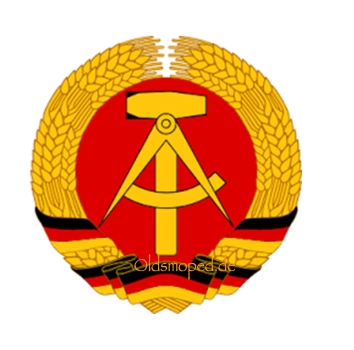 Nostalgie Aufkleber (Ø50mm), DDR Wappen