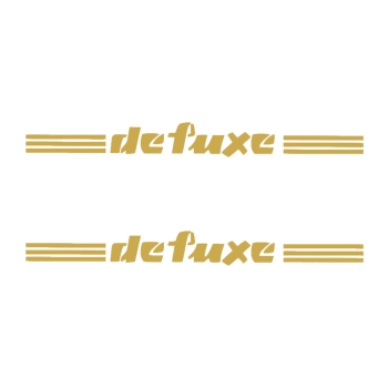 SET Klebefolie, Aufkleber für Seitendeckel "De Luxe" (gold), MZ ES250