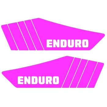 SET Aufkleber, Klebefolie für Seitendeckel (pink), Simson S53E, S83E