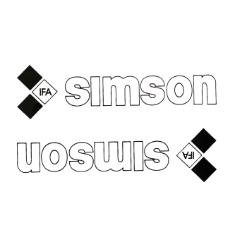 Aufkleber (Rahmen), Simson SR50