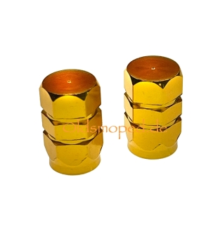 Ventilkappen (Aluminium), Gold eloxiert