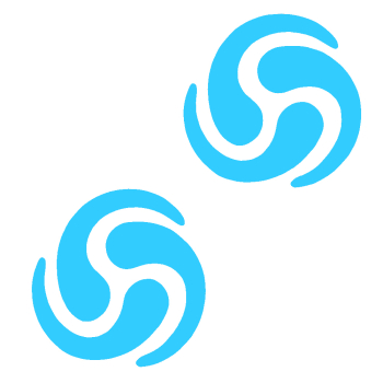 Aufkleber, Klebefolie Wirbellogo (hellblau), Simson S50, S51, S70