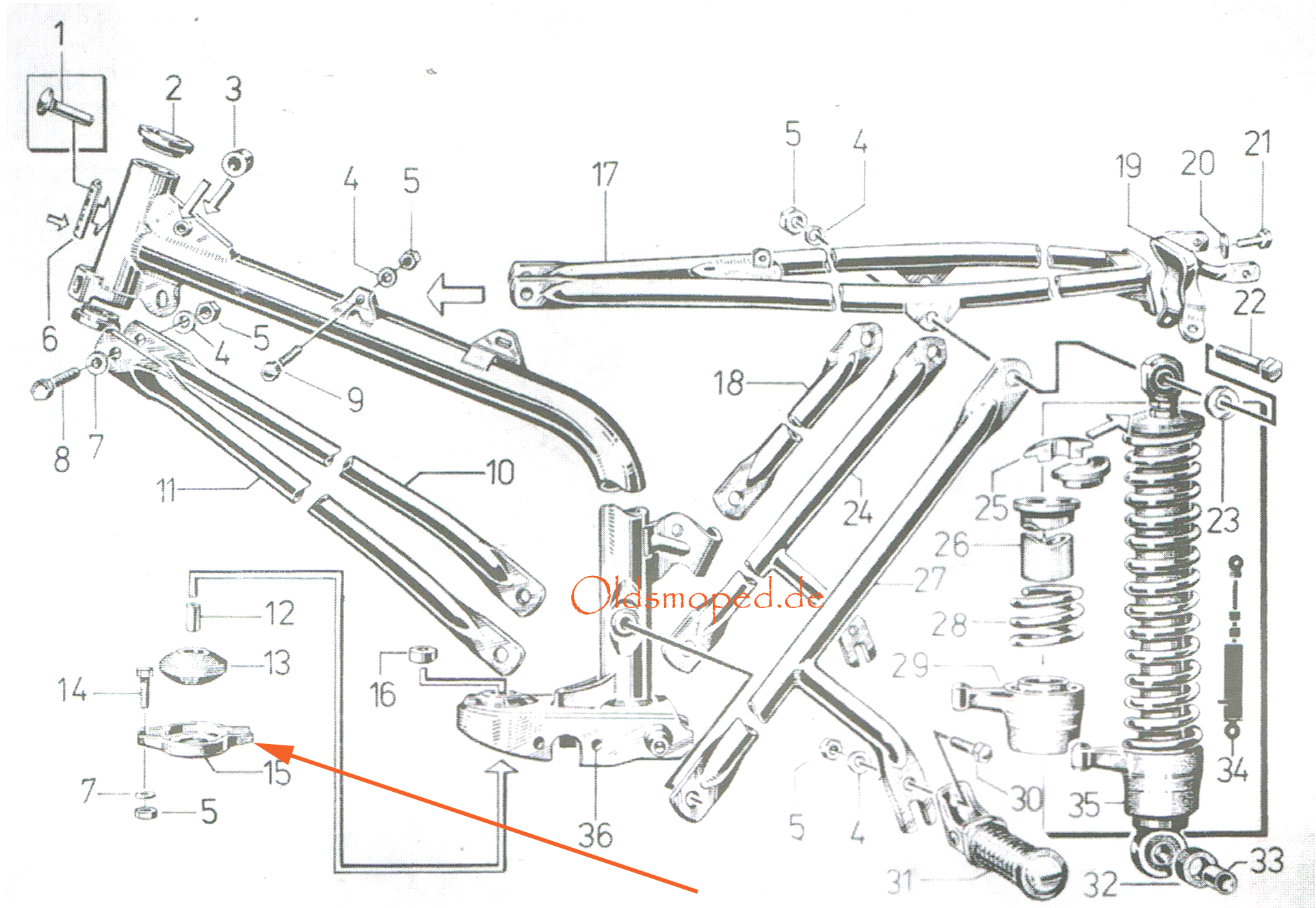 Motorlager Gummi, grau + verstärkt für Simson S50, S51, S53, S70, MS5, 5,20  €