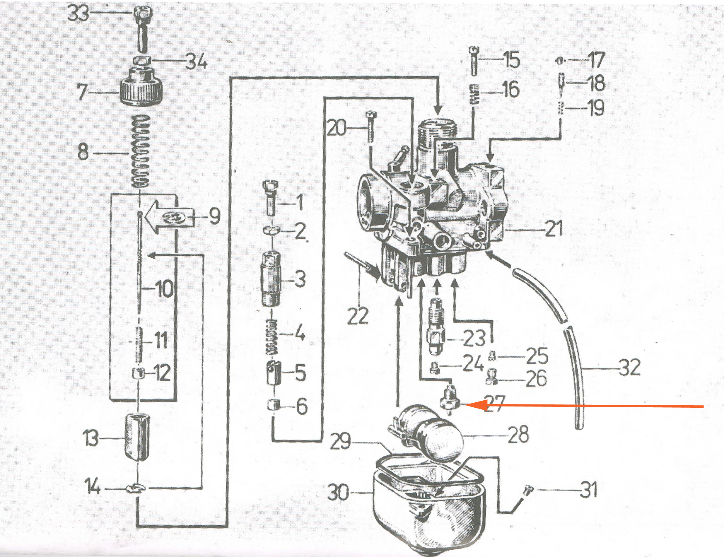 BVF carburettor 16N3-4 - Simson S51, S53 von BVF