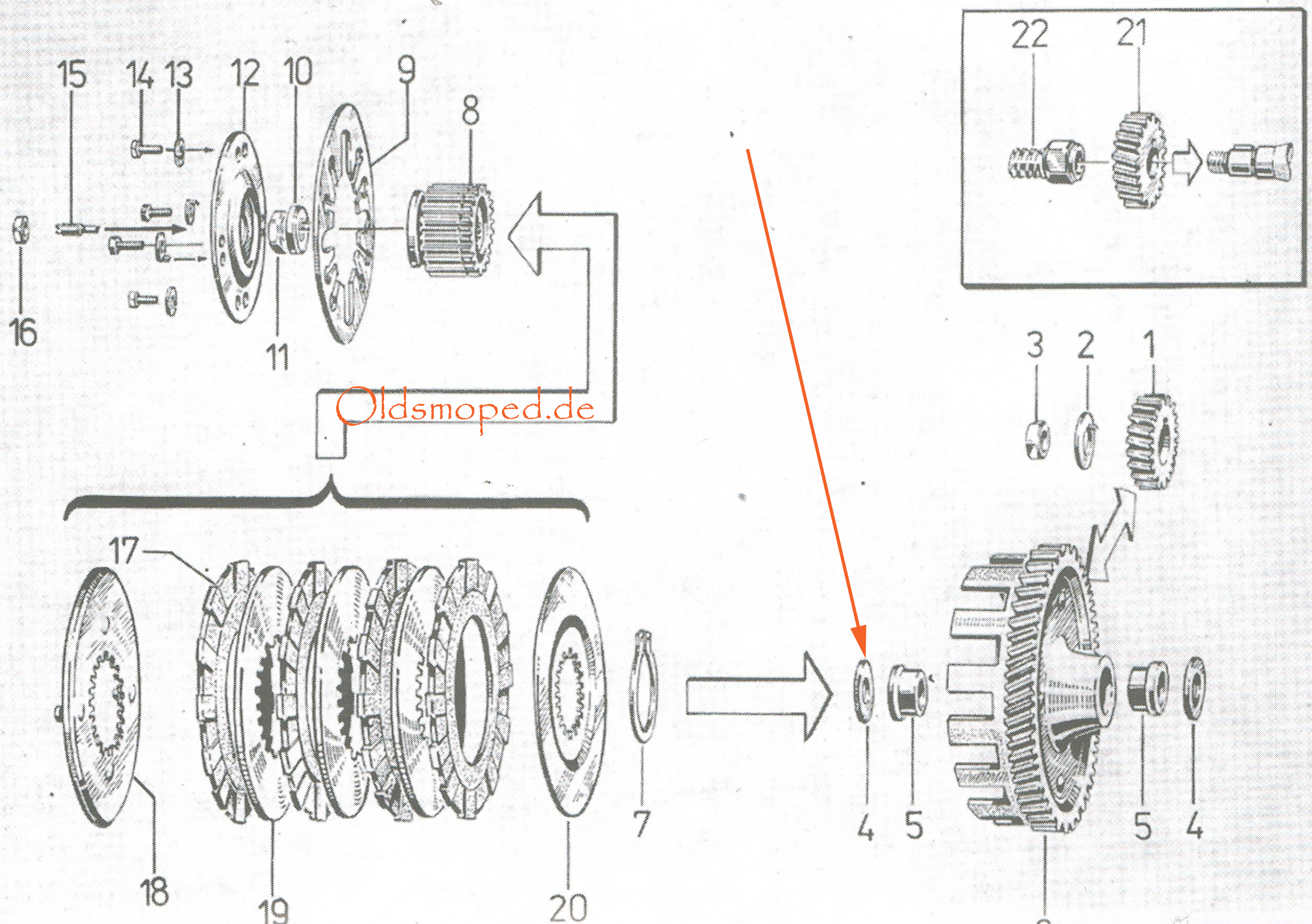 Oldsmoped - AGM Batterie YB5L-BS (12N5-3B)