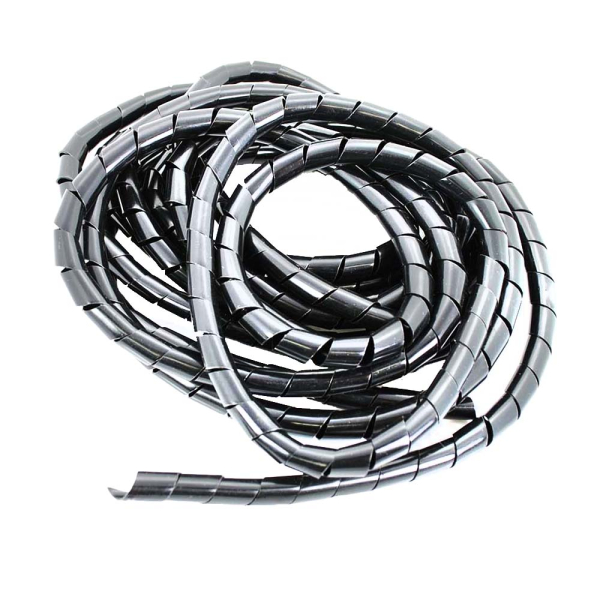 Spiralschlauch Kunststoff 8mm, schwarz (1M)
