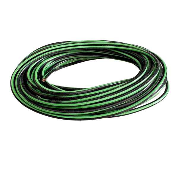 Kabel 1,5mm² (Schwarz/Grün) 1M