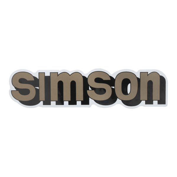 Klebefolie, Tankaufkleber (Gold), Simson S50,S51, S70