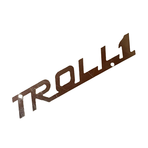 Schriftzug, Plakette "Troll"
