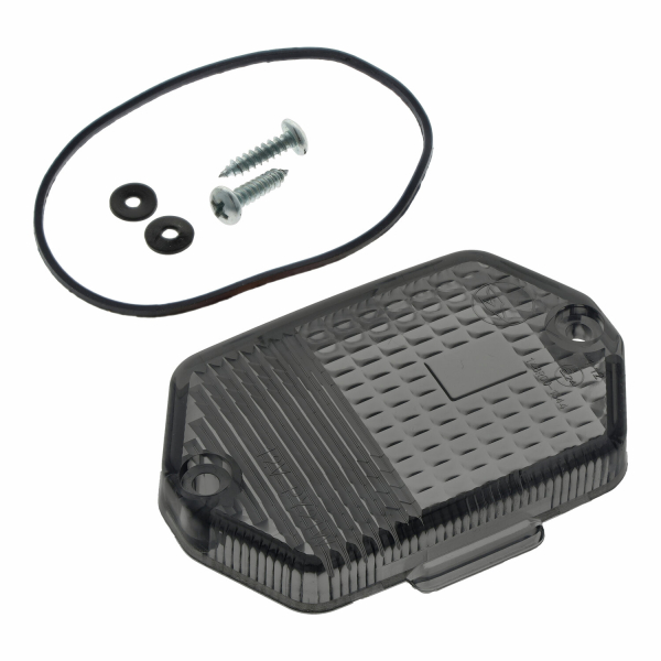 Blinkerkappe, Lichtaustritt, eckig (rauchgrau), Simson SR50, SR80, ETZ