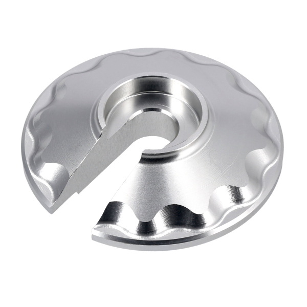 CNC Steckscheibe, Stützring (silber) "Sport Optik", Simson S51, S70