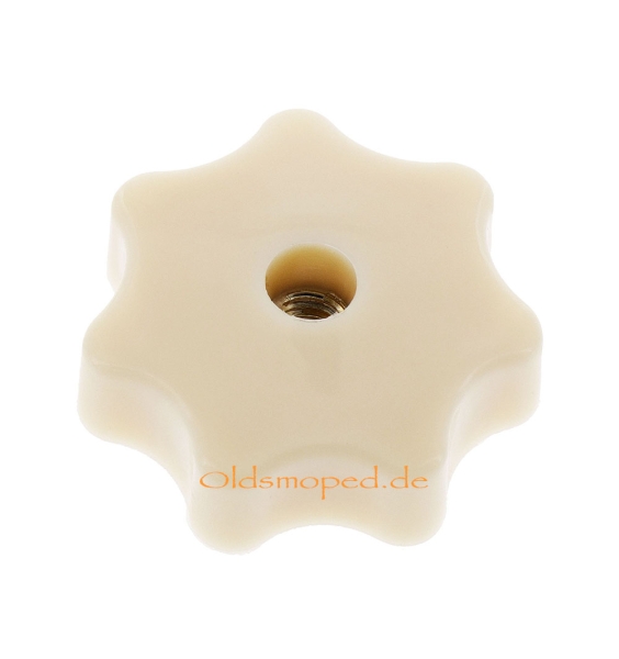 Sterngriffmutter M6 (elfenbein), Simson KR51/1, KR51/2, SD 50, SR4-1, SR4-2, SR4-3, SR4-4, SR50, SR80