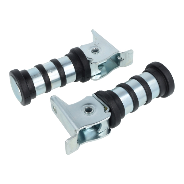 SET Soziusfußrasten, 3 Ringe (Schwarz), Simson S50, S51, S53, KR51, S70
