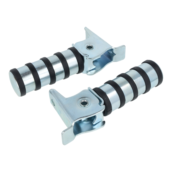 SET Soziusfußrasten, 4 Ringe (Schwarz), Simson S50, S51, S53, KR51, S70