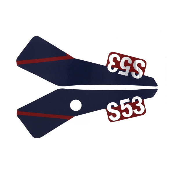 SET Klebefolie, Aufkleber für Seitendeckel, Simson S53CX
