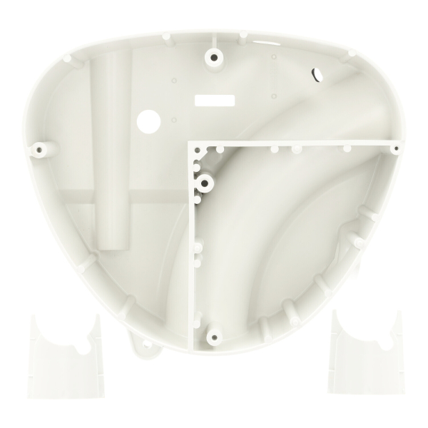 Herzkasten, Gehäusemittelteil ohne Abdeckplatte (Weiß), Simson S50, S51, S70