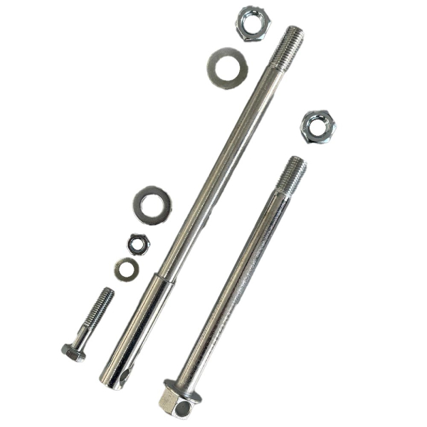 Achse, Steckachse im Set (9-teilig) vorn & hinten, Simson S50, S51, S70, S53, S83, SR50, SR80