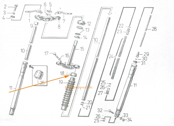 Abdeckkappe (Faltenbalg), Simson S50, S51, S70, SR50, SR80, S53, SD50