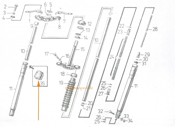 Staubabstreifer, Simson S50, S51, SR50, SD50, S53, MS50