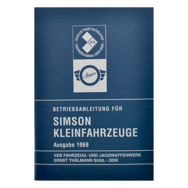 Betriebsanleitung für Simson Kleinfahrzeuge