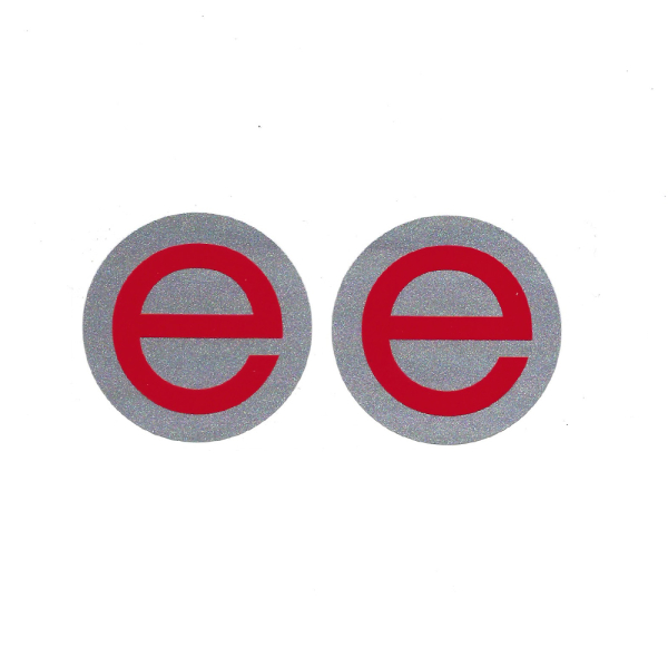 Schriftzug "e" für Seitendeckel, MZ ETZ250, ETZ251, ETZ301